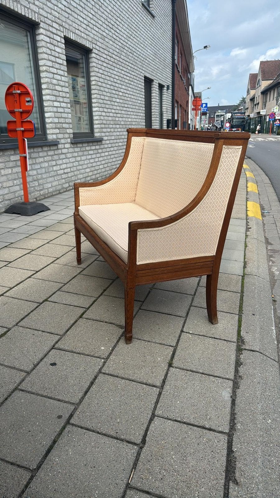 Antieke zetel, Antiek en Kunst, Ophalen of Verzenden