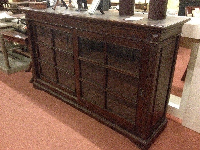 UNIEKE TEAK VITRINE DRESSOIR VITRINEKAST bar KEUKENKAST, 150 à 200 cm, Landelijk, Enlèvement, 100 à 150 cm