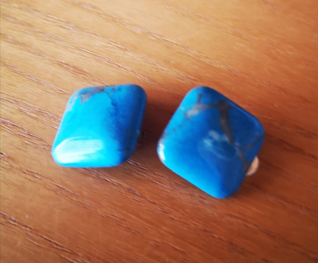 Blauwe oorclips, Ophalen of Verzenden