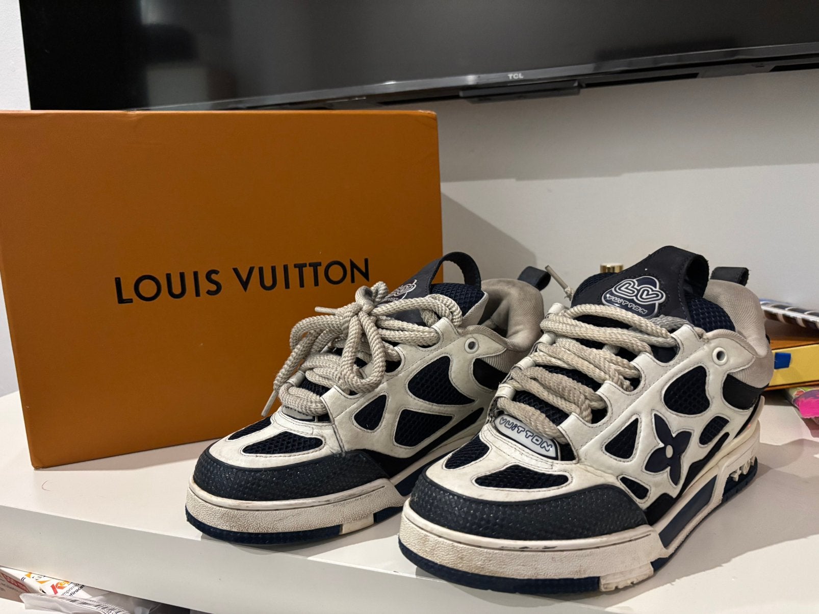 Louis vuitton sneakers maat 41, Kleding | Heren, Ophalen of Verzenden, Zo goed als nieuw, Sneakers
