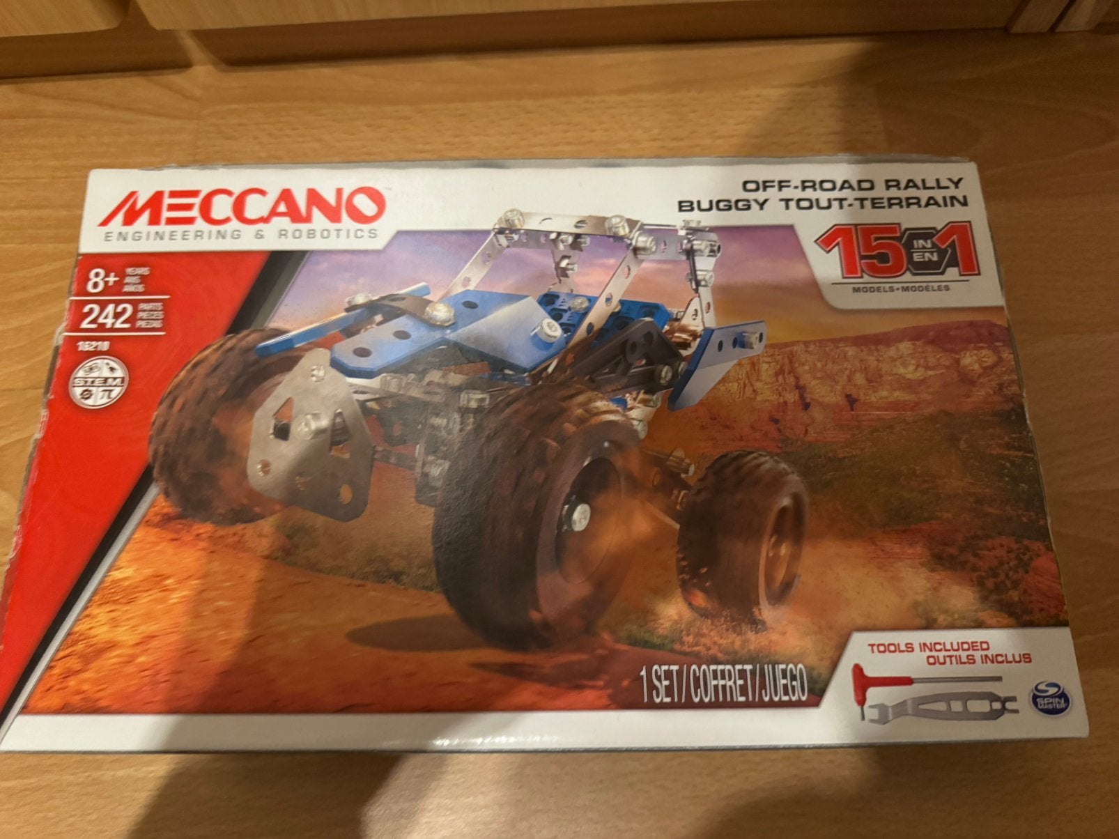 Meccano off-road rally buggy 15 in 1 zelfbouwset, Ophalen, Zo goed als nieuw
