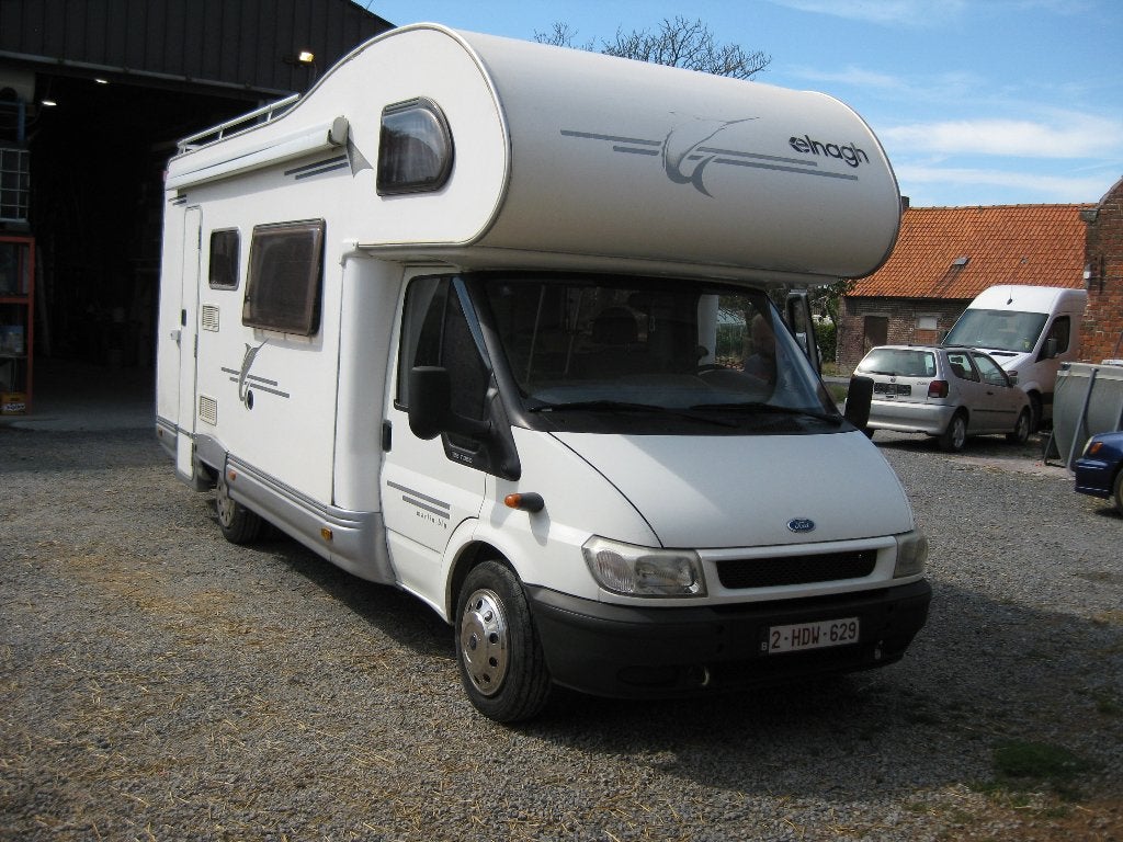 Camper Ford Transit bj 2004 à vendre, Siège de train, 6 à 7 mètres, Boîte manuelle, Diesel