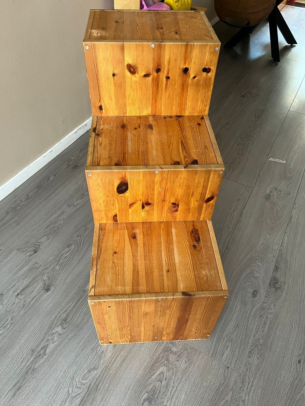Houtenkast, Huis en Inrichting, Ophalen, Gebruikt, 100 tot 150 cm, 75 tot 100 cm