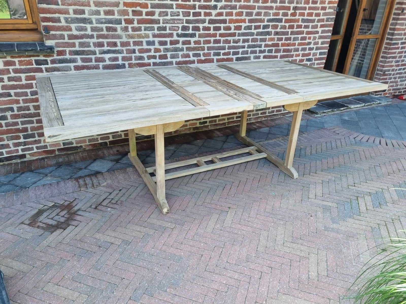 Teak tuintafel Verlengbaar ART:115/26.2, Tuin en Terras, Tuintafels, Ophalen, Gebruikt, ., .