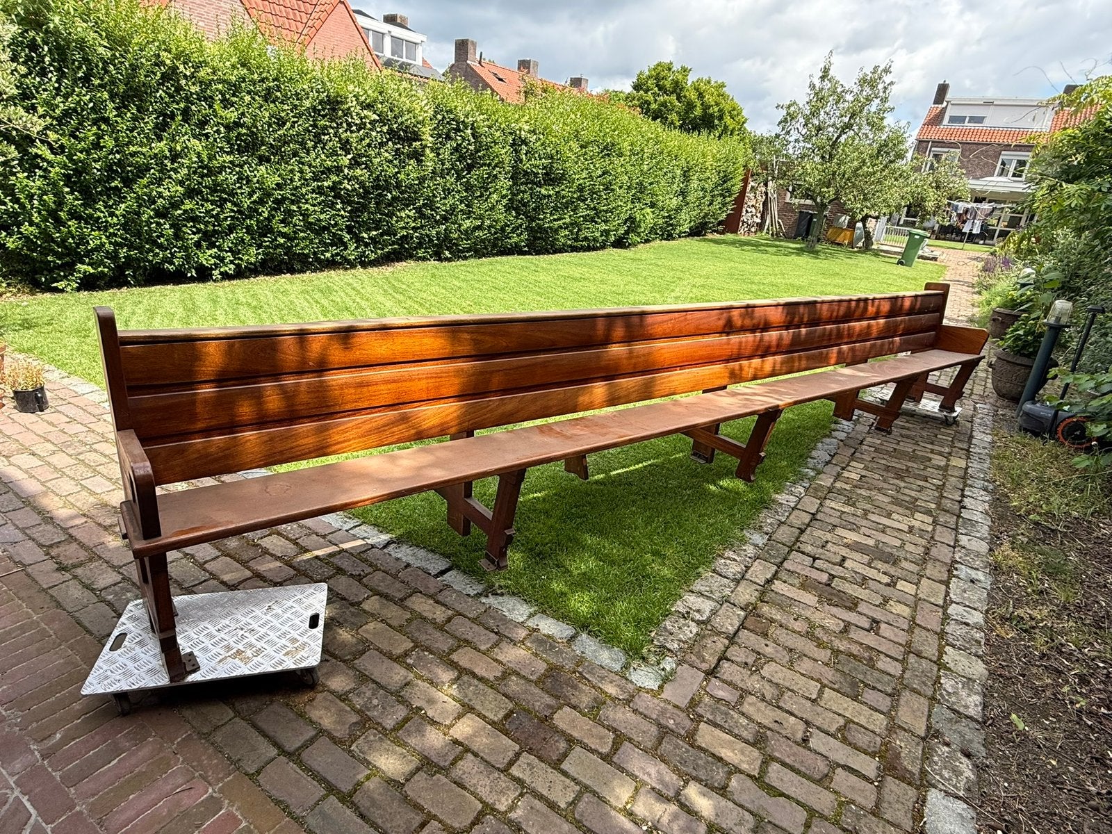 2x prachtige vintage kerkbanken, Antiek en Kunst, Antiek | Meubels | Stoelen en Sofa's, Ophalen