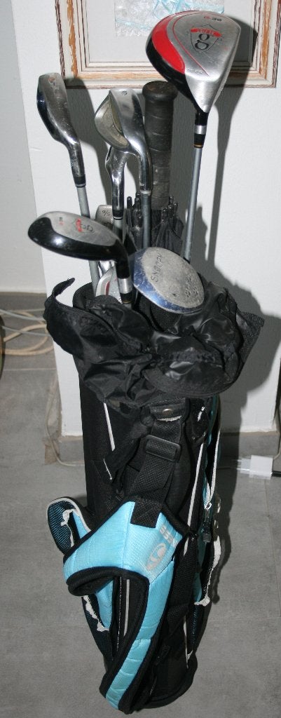 Ensemble de golf Inesis – Sac + clubs + parapluie, Enlèvement, Utilisé, Sac, Autres marques