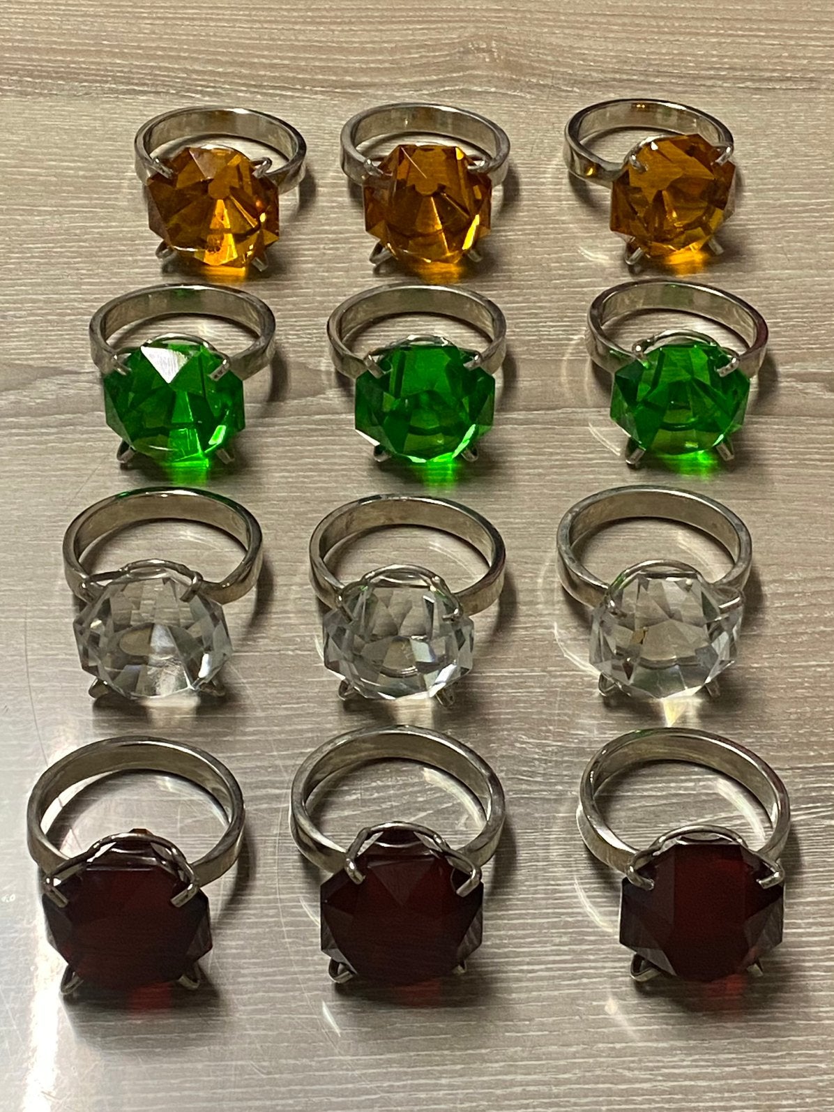 12 vintage servethouders in de vorm van een ring, prijs: 45€, Antiek en Kunst, Ophalen of Verzenden