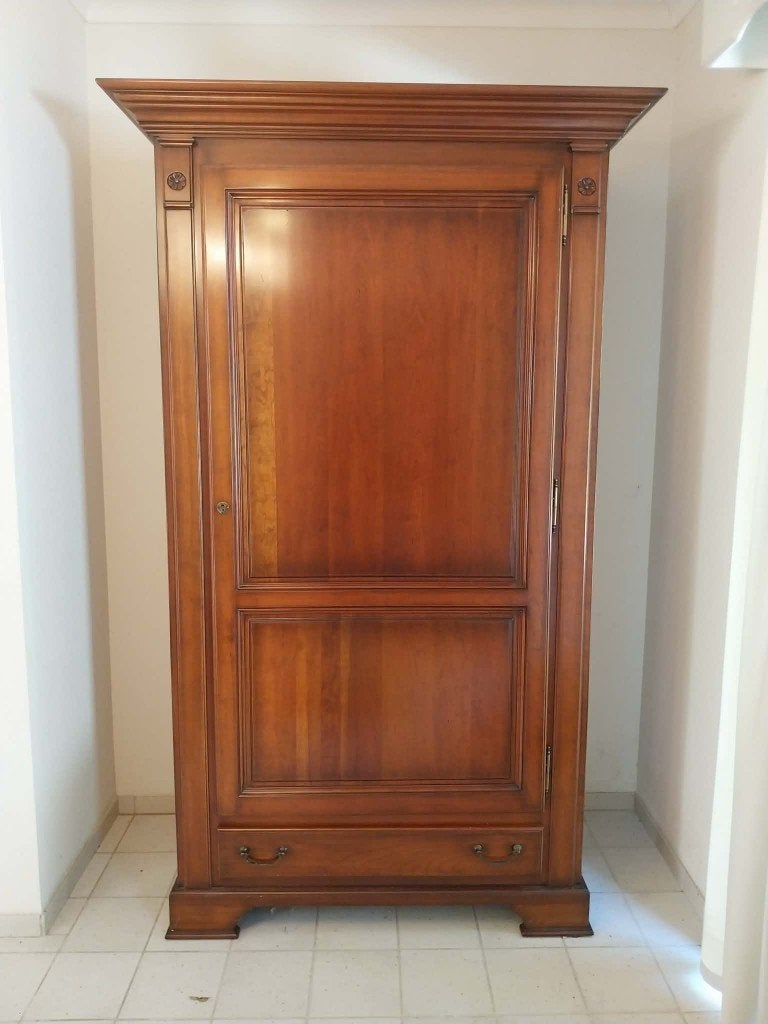 Prachtige klassieke houten halkast – massief hout, Huis en Inrichting, Ophalen, Gebruikt