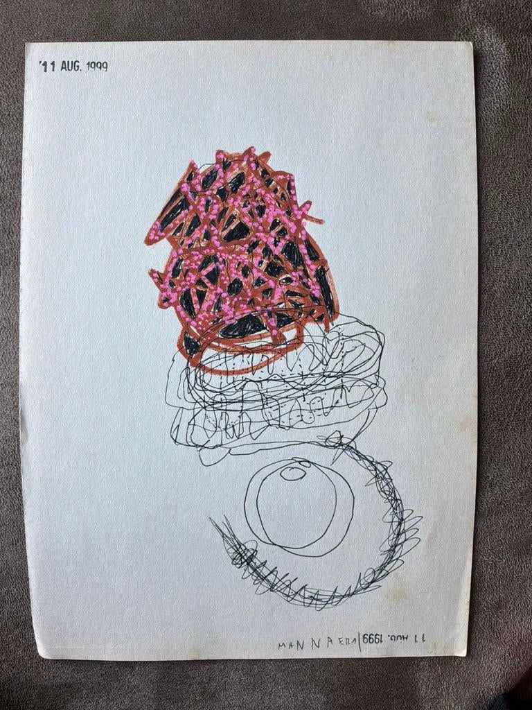 Œuvre originale sur papier Werner Mannaer, Enlèvement ou Envoi