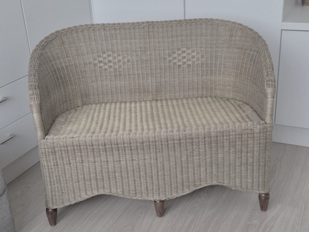 Rieten zetel, Huis en Inrichting, Ophalen, Boho Ibiza, Minder dan 75 cm, Riet of Rotan
