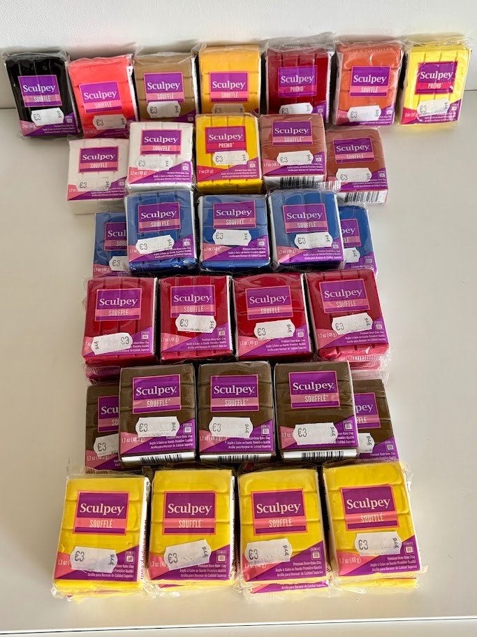 Polymeerklei Sculpey, volledig lot of apart te koop(€3/stuk), Hobby en Vrije tijd, Ophalen of Verzenden, Nieuw, Overige typen