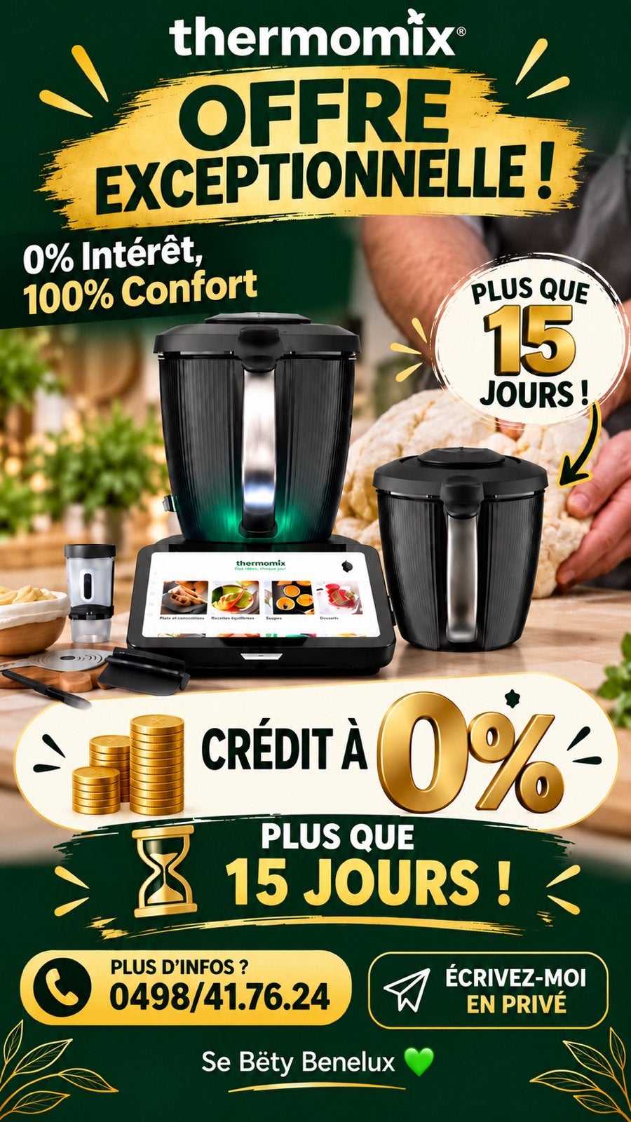 THERMOMIX TM7 À 0 % D’INTÉRÊT !, Electroménager, Enlèvement, Comme neuf