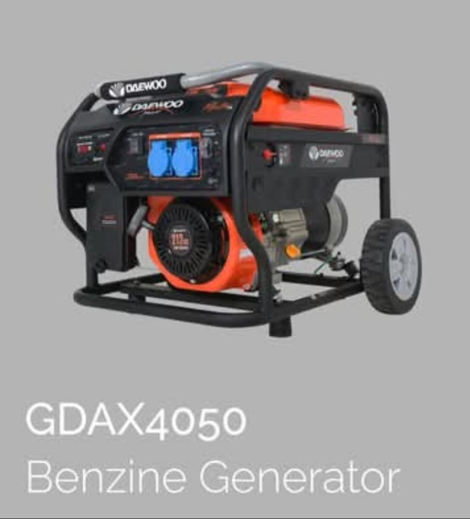 Deawoo GDAX4050, Bricolage & Construction, Générateurs, Essence, Enlèvement