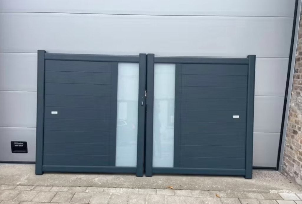 draaipoort aluminium OTIS SHOWROOMMODEL, Tuin en Terras, Ophalen, Gebruikt, Aluminium, Draaipoort
