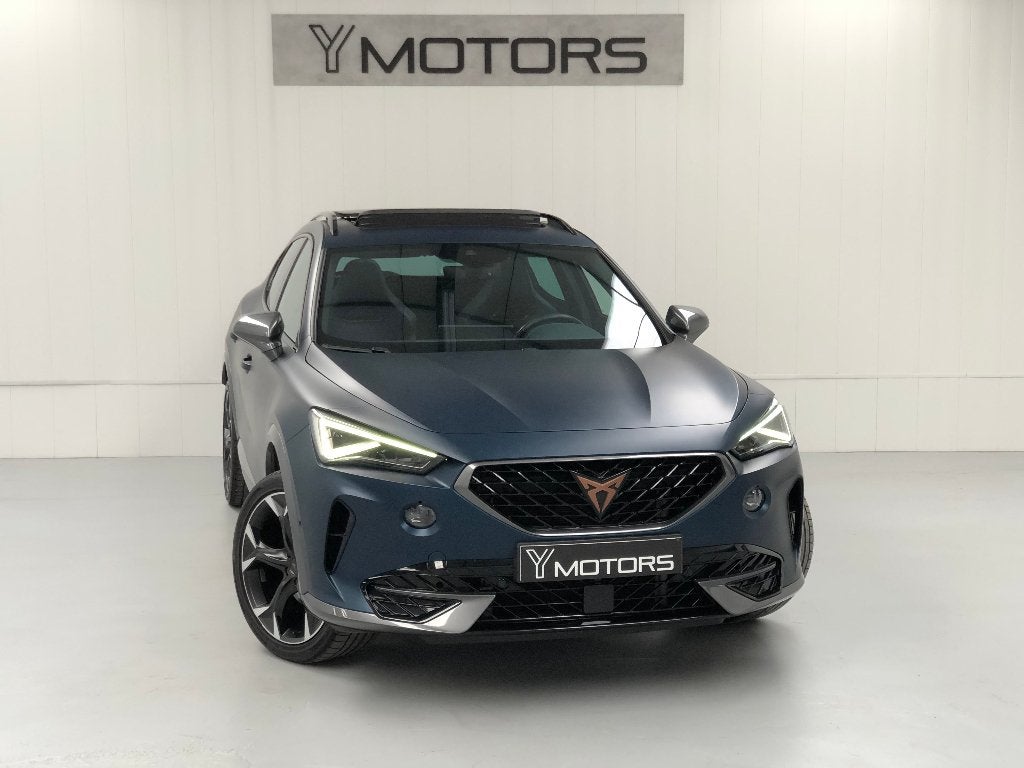 CUPRA FORMENTOR 1.5 TSI DSG COMPETITION BLEU PETROL MAT FULL, Cuir, Achat, Entreprise, Entretenue par le concessionnaire
