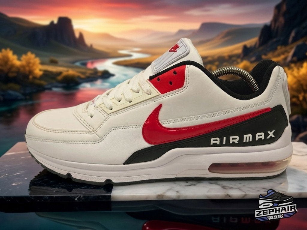 Nike Air Max LTD 'White/University Red' EU46 2020, Nike, Porté, Blanc, Baskets