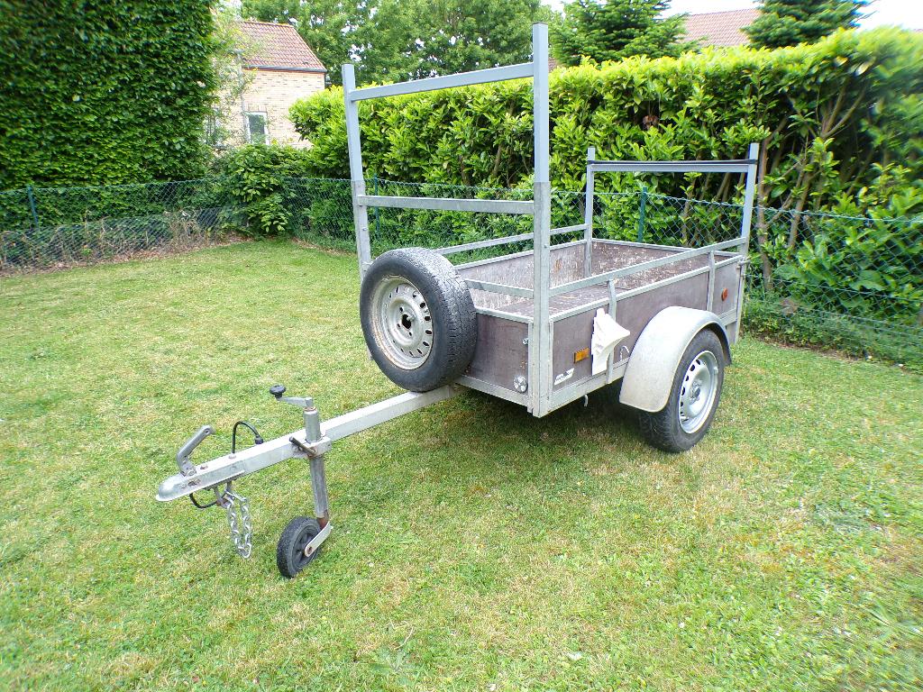 galva remork 1.75/1m 750kg, Ophalen, Gebruikt