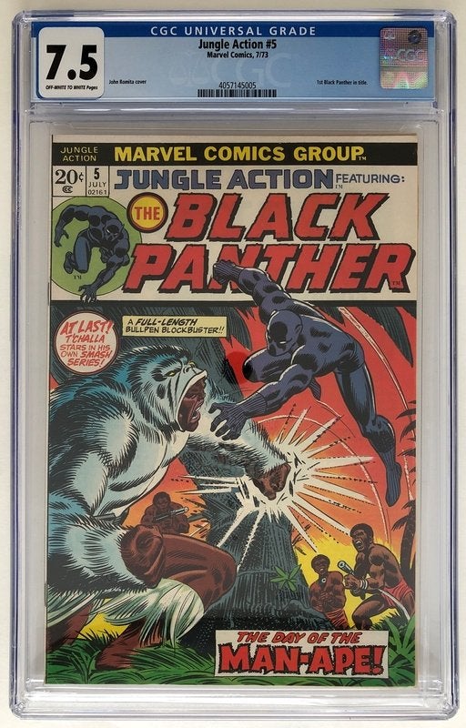 Jungle Action Vol.2 #5 CGC (1973) VF- (7.5), Boeken, Eén comic, Amerika, Marvel Comics, Verzenden
