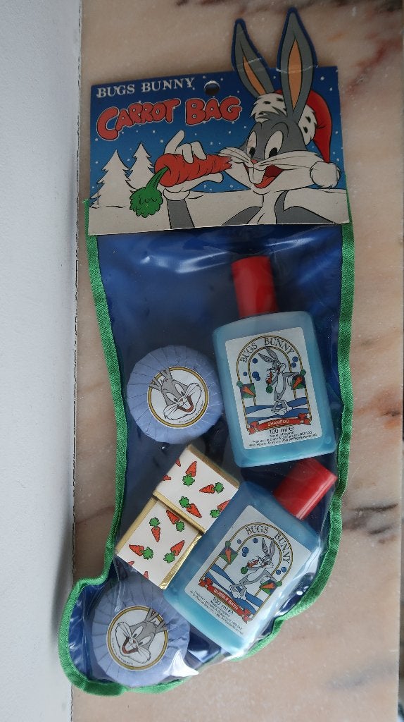 Bugs Bunny carrot bag zeep vintage, Verzamelen, Ophalen of Verzenden, Zo goed als nieuw, Overige typen