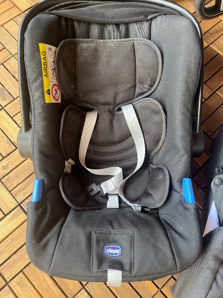 Chicco poussette 3 en 1, Autres marques, Avec siège auto, Comme neuf, Enlèvement
