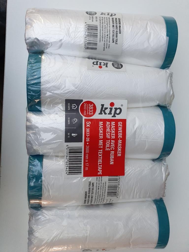 Kip Masker met textieltape., Ophalen, Folie