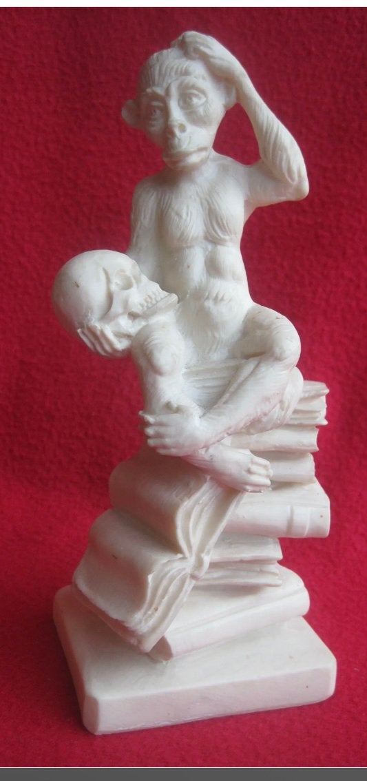 Amilcare Santini *Titel Darwin de denker, Antiek en Kunst, Kunst | Beelden en Houtsnijwerken, Ophalen of Verzenden