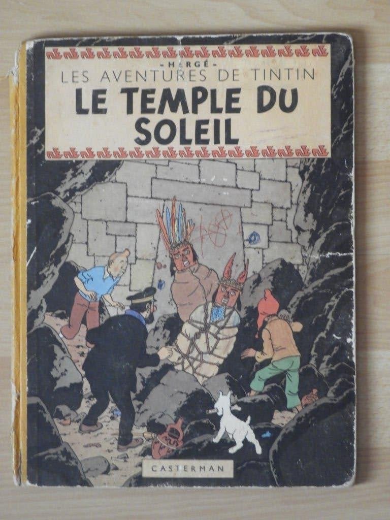 BD TINTIN - "Le Temple du Soleil" EO 1949, Livres, Une BD, Enlèvement ou Envoi, Utilisé, Hergé
