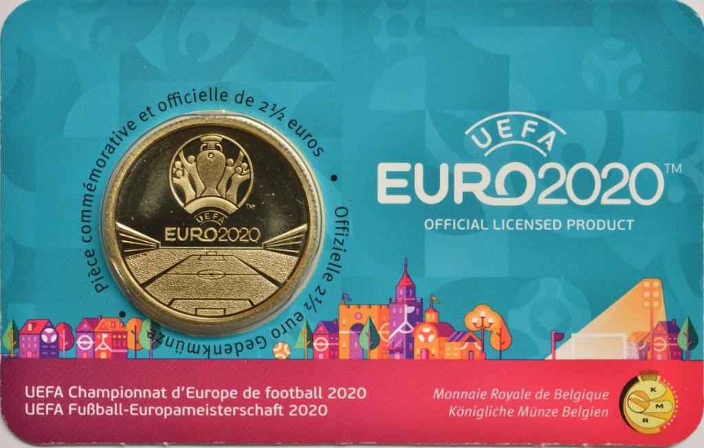 CC 2,5 euro België 2021 EURO 2020 Frans, Ophalen of Verzenden, België, 5 euro