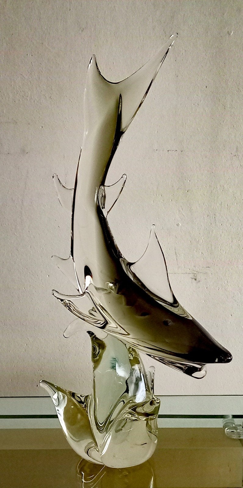vintage Murano glazen haai sculptuur sommerso 1960-70, Ophalen