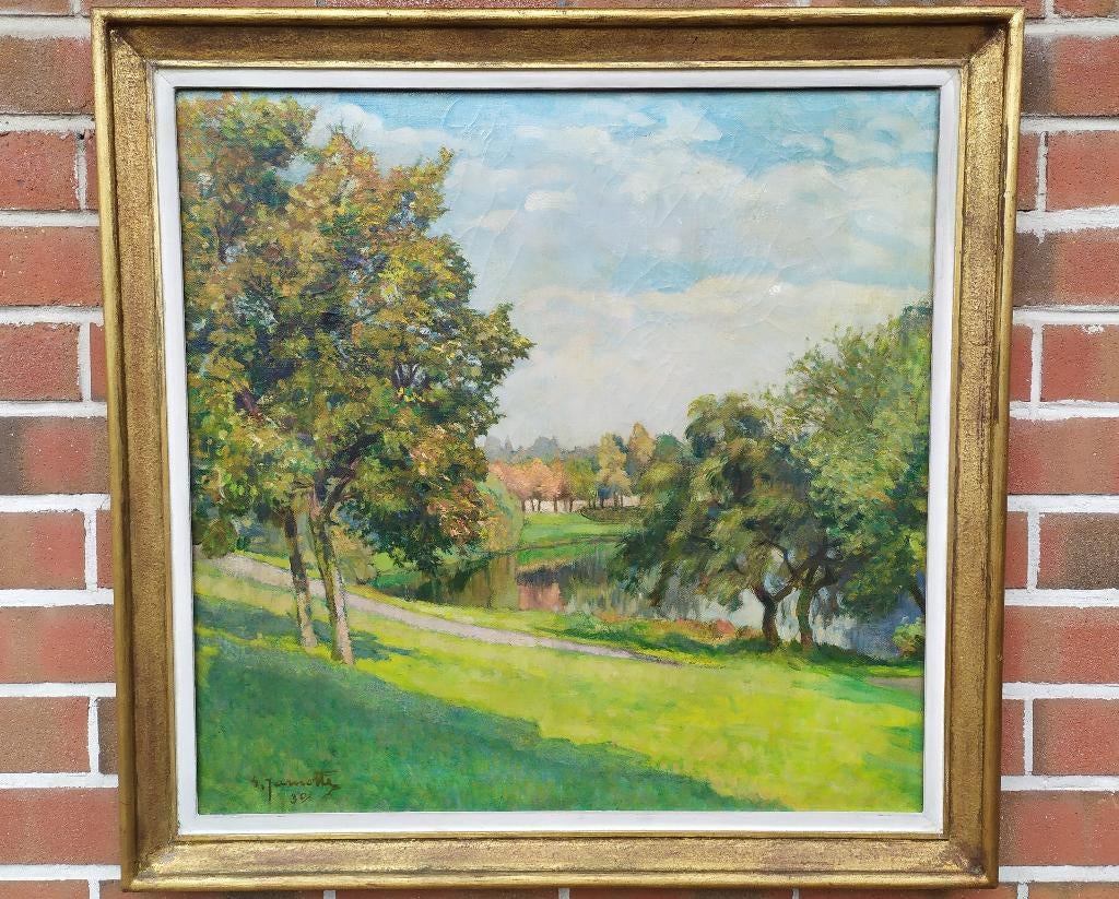 Georges Bernard Jamotte (1880-1942) schilderij, Antiek en Kunst, Kunst | Schilderijen | Klassiek, Ophalen of Verzenden