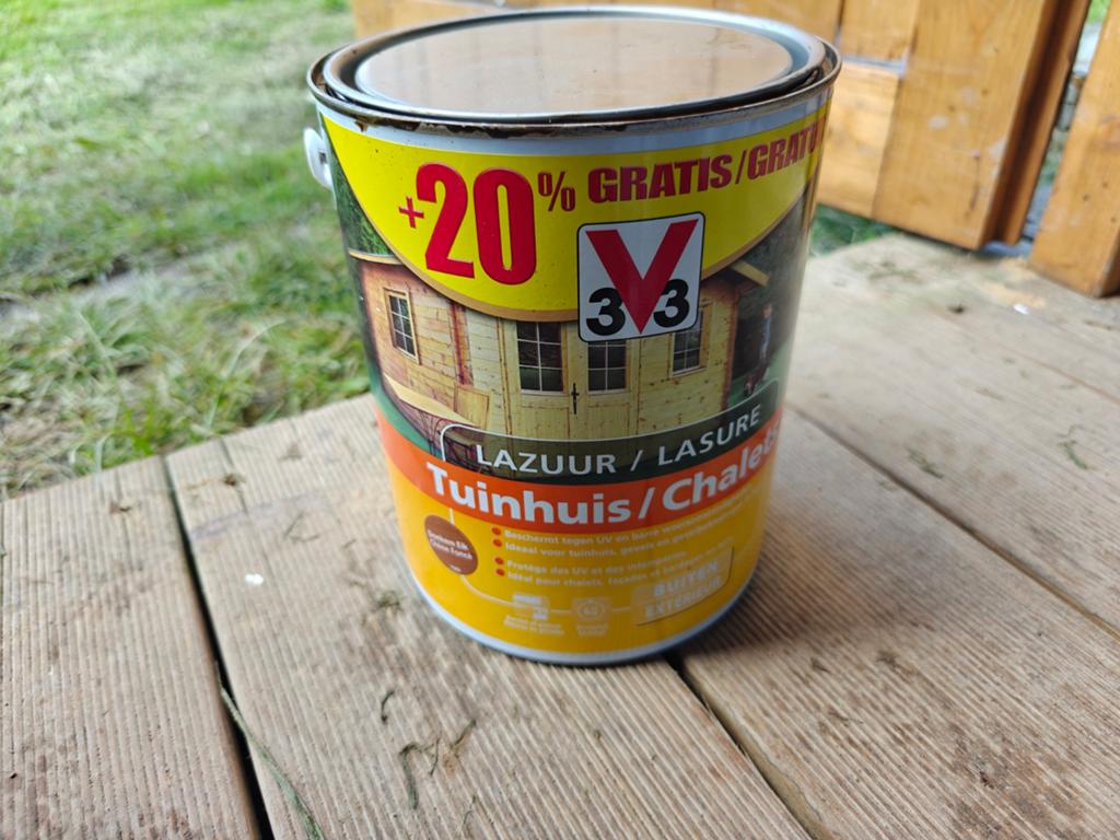 Lasure V33 Tuinhuis / Chalet (Chêne Foncé / Donkere Eik) – 3, Enlèvement ou Envoi, Lasure