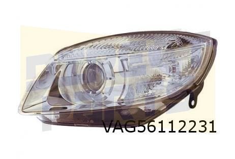 Skoda Fabia II/Roomster (-3/10) Koplamp Links (ellipsoid kop, Auto-onderdelen, -, Verzenden, -, Nieuw