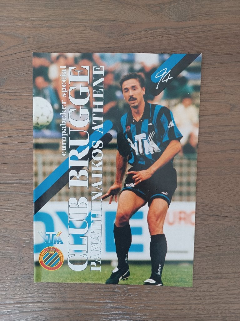 EUROPEES PROGRAMMABOEKJE CLUB BRUGGE – PANATHINAIKOS ATHENE, Ophalen of Verzenden, Zo goed als nieuw, Boek of Tijdschrift