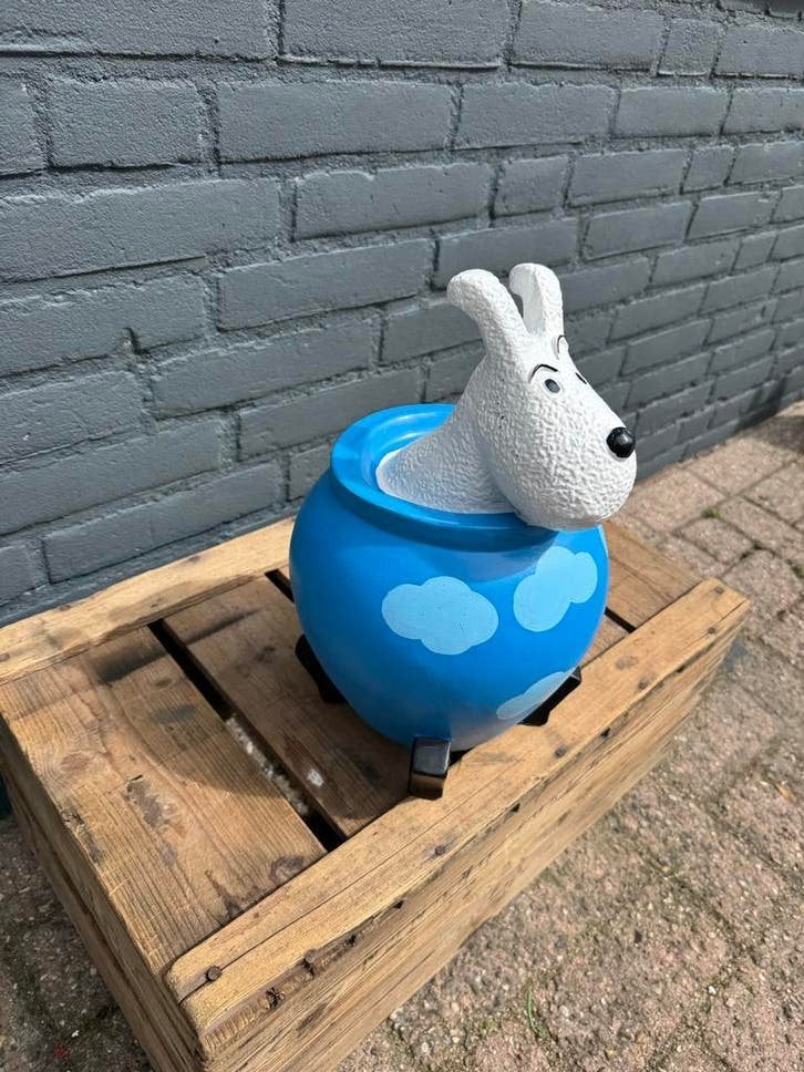 Bobbie in de vaas decoratie - Blauwe Lotus