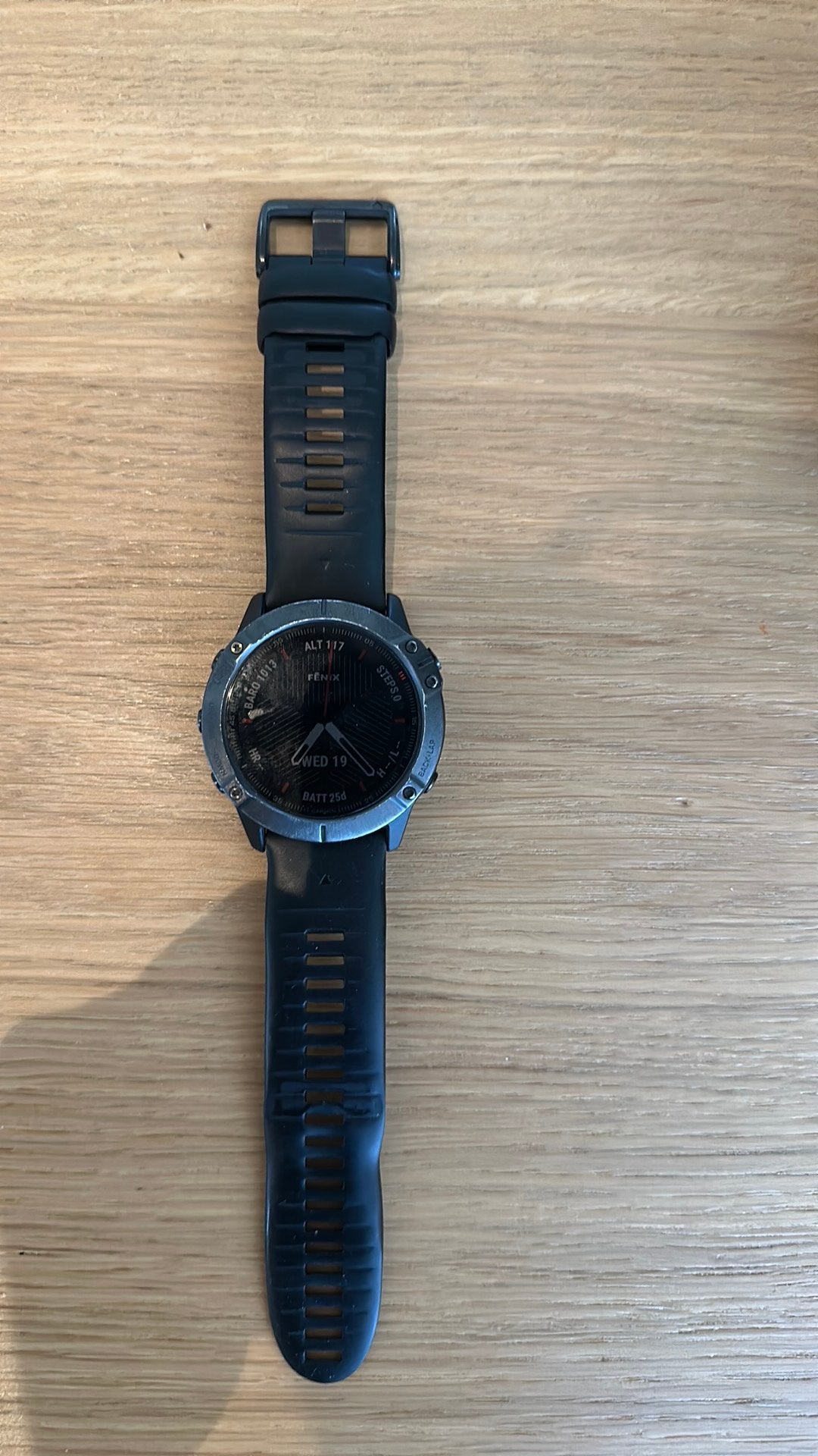 Garmin Fenix 6X Sapphire, Handtassen en Accessoires, Sporthorloges, Ophalen, Gebruikt