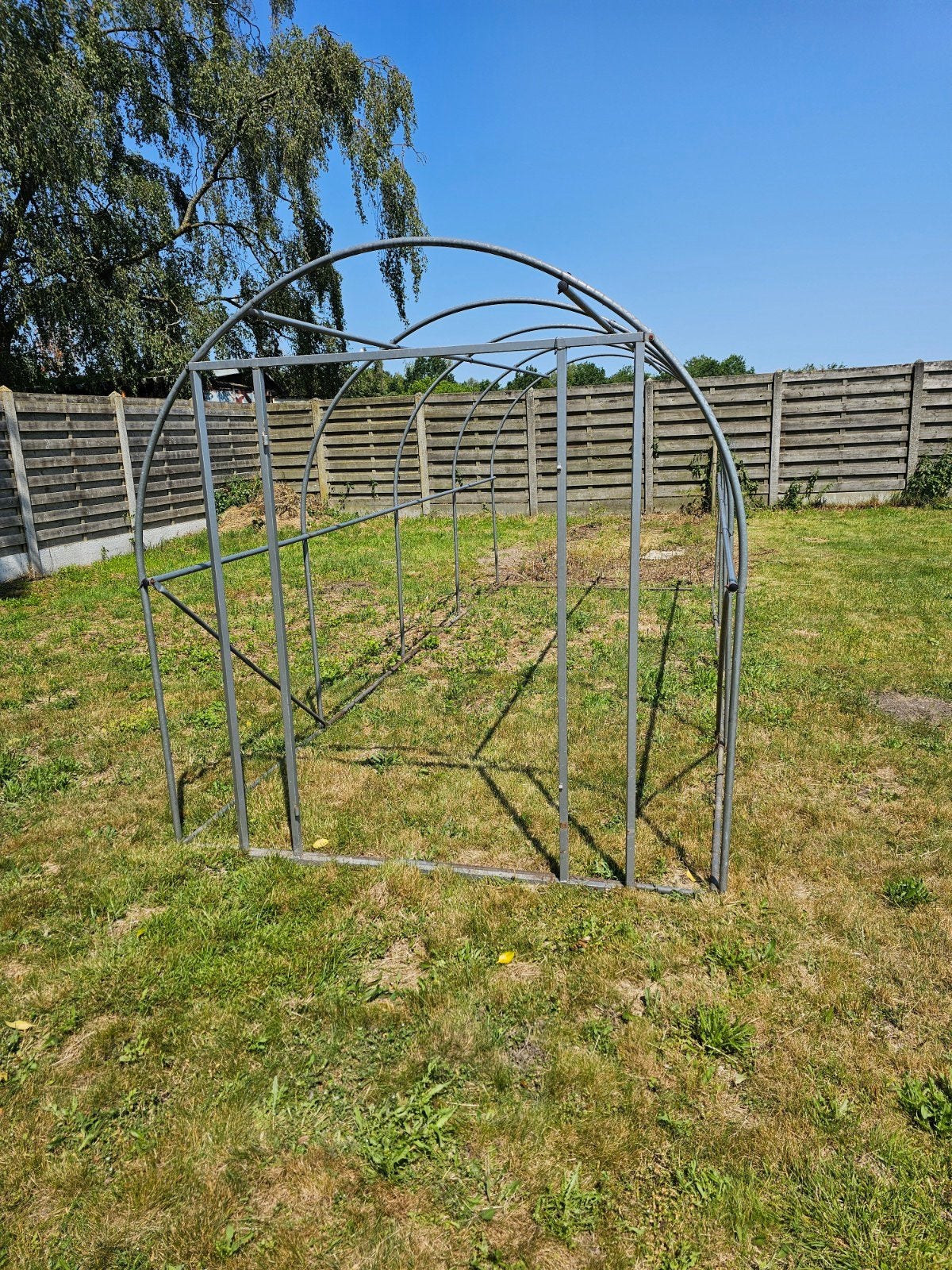 Serre 5m x 2m (reeds uit elkaar gehaald), Ophalen