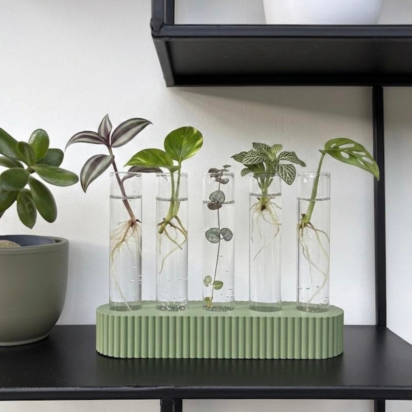 Stekstation met glazen buisjes, Tuin en Terras, Ophalen of Verzenden, Zo goed als nieuw
