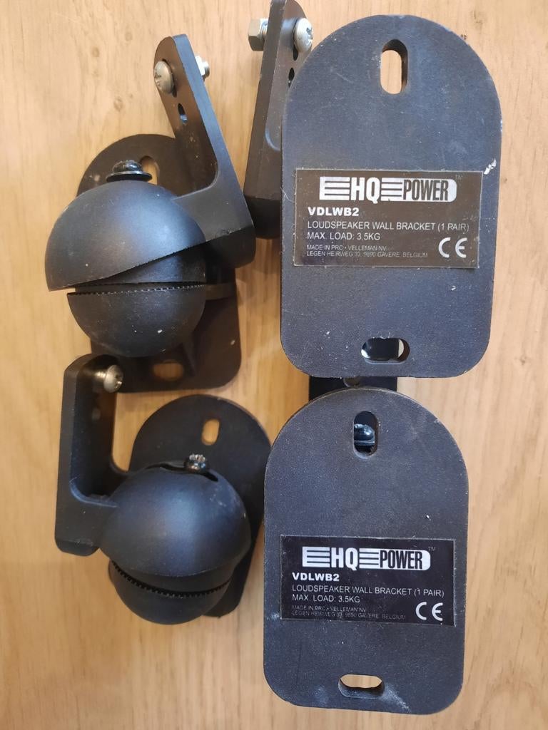 2 paar luidspeker muurbeugels. HQ power VDLWB2., Ophalen, Gebruikt