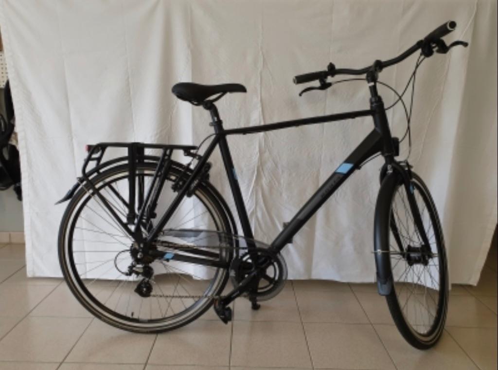 Norta A10 herenfiets, Fietsen en Brommers, Velgrem, Versnellingen, Zo goed als nieuw, 53 tot 57 cm