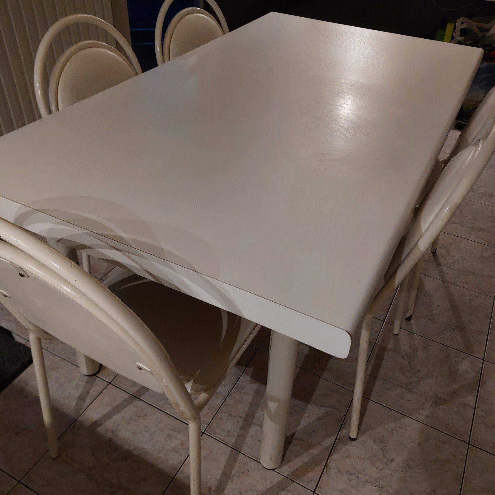 keukentafel wit, Maison & Meubles, Enlèvement
