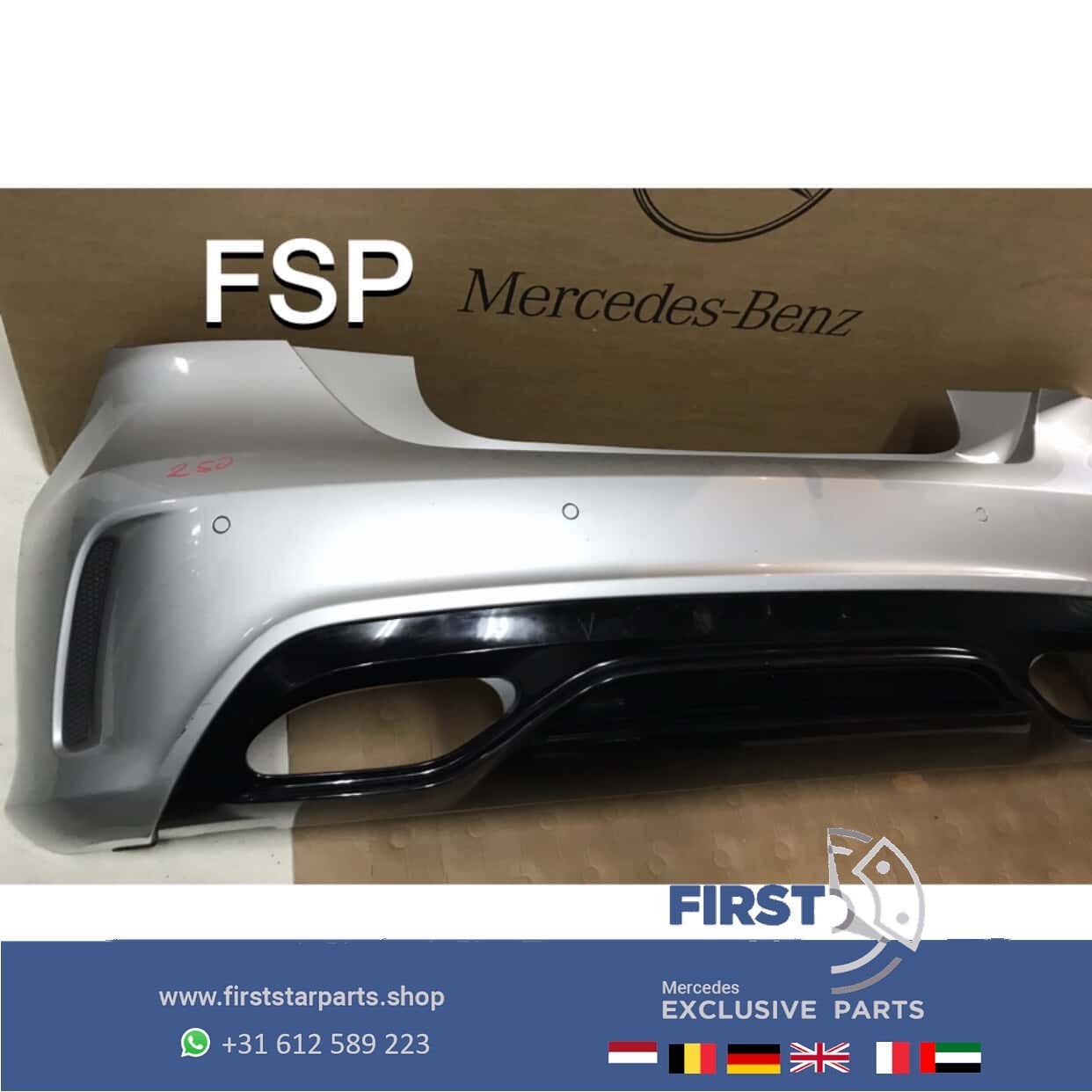 W176 A KLASSE ACHTERBUMPER A1768852325 AMG BUMPER 2013-2018, Arrière, Utilisé, -, -