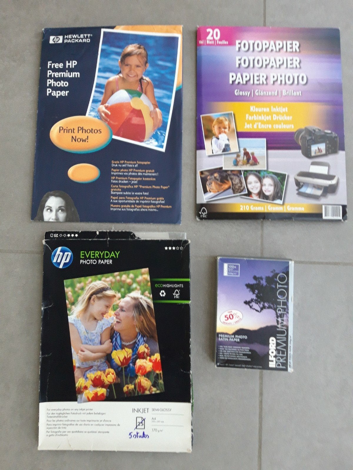 Pakketje fotopapier, Audio, Tv en Foto, Fotopapier, Ophalen, Zo goed als nieuw