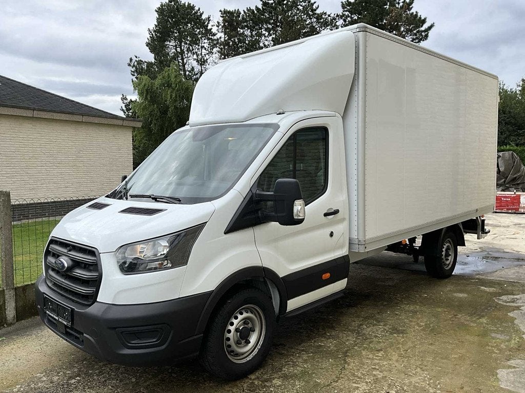2021 Ford Transit Camionnete -72000km- 3 pers - trekhaak, Auto's, Ford, Bedrijf, Transit, Diesel, Euro 6, Overige carrosserie