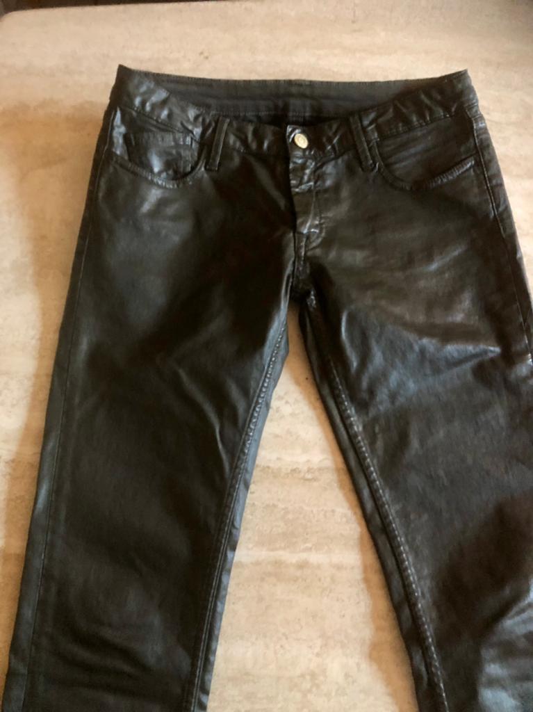 Pantalon cuir synthétique, Ophalen of Verzenden, Zo goed als nieuw