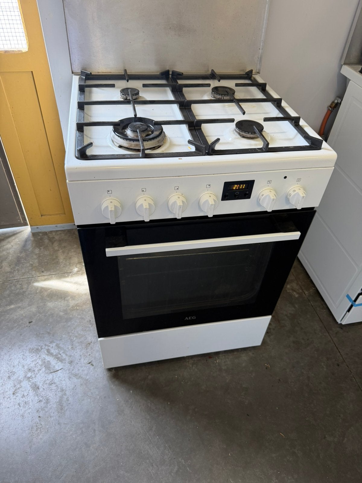 Gasfornuis, Elektronische apparatuur, Fornuizen, Ophalen, Zo goed als nieuw, Grill, Elektrisch