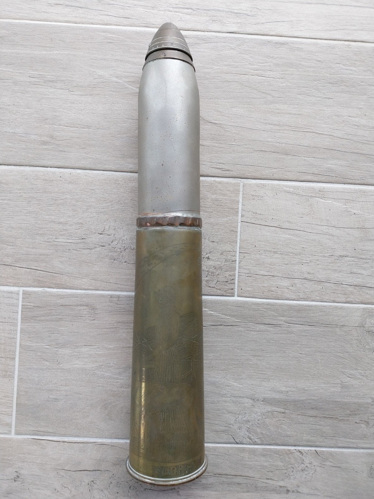 Brits wo1 18 pounder trench art 14-18, Ophalen of Verzenden