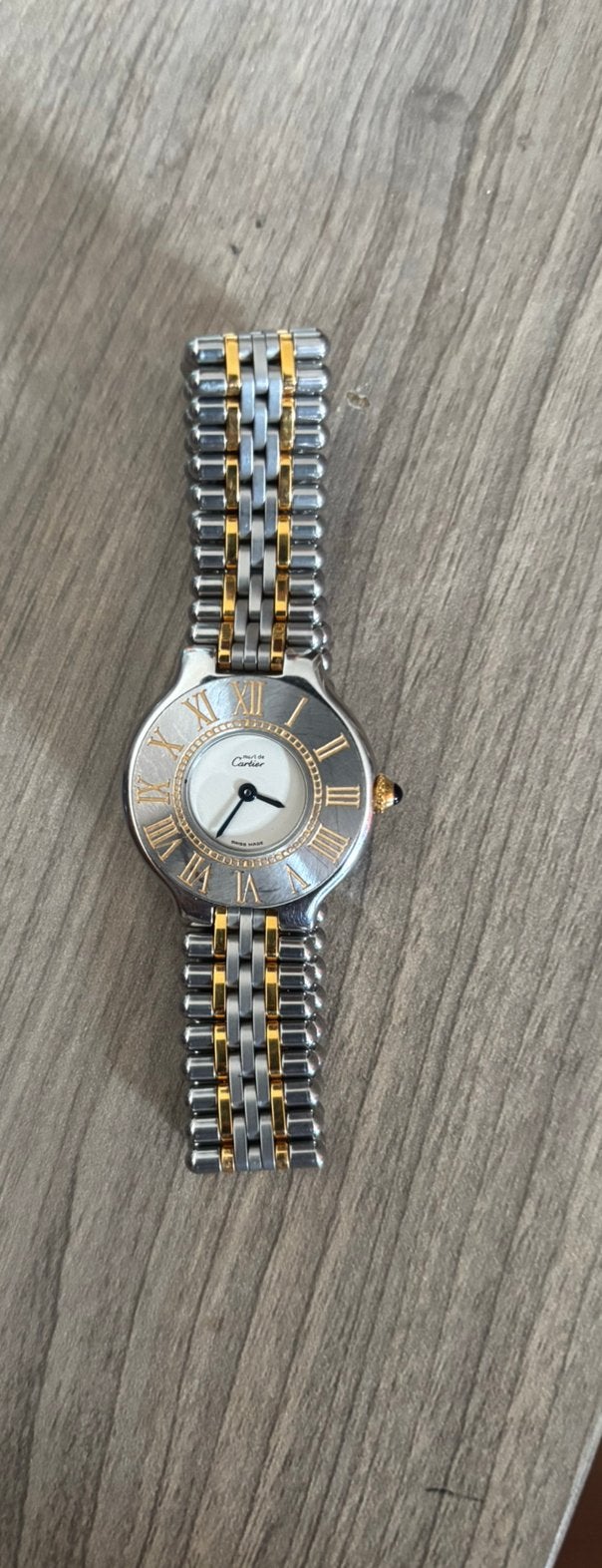 Cartier Must 21 horloge van de jaren 80- 90, Ophalen, Zo goed als nieuw