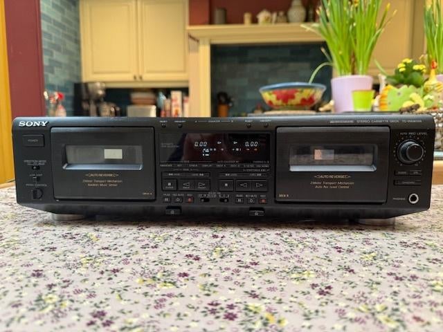 Sony TC-WE805S Cassettedeck, Ophalen, Dubbel, Sony, Tiptoetsen