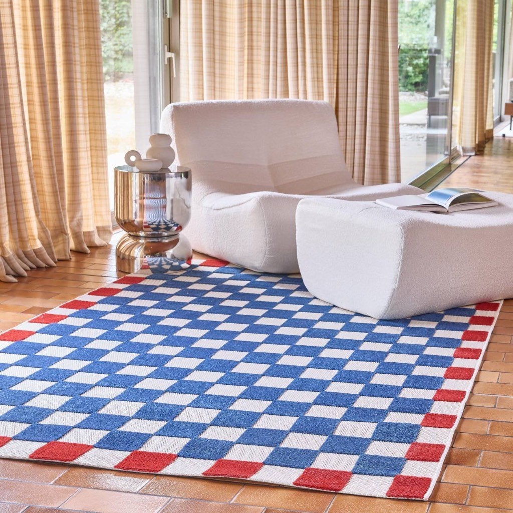 Kleurrijk tapijt, Huis en Inrichting, Stoffering | Tapijten en Vloerkleden, Ophalen, 200 cm of meer, Blauw, Rechthoekig