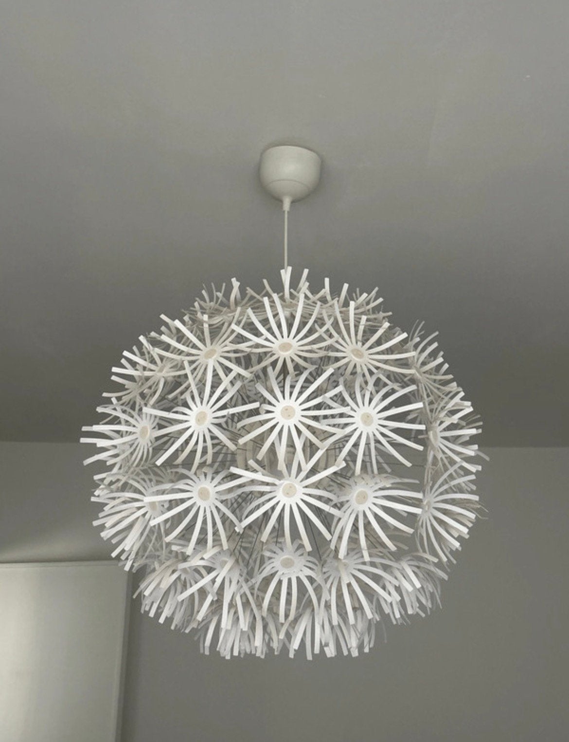 Papieren hanglamp Ikea, Huis en Inrichting, Ophalen, Gebruikt